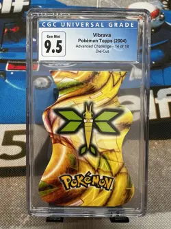 2004 POKEMON Vibrava #14 EVOLUTION DIE-CUT Advanced Challenge CARD NM Topps RARE - Image 1