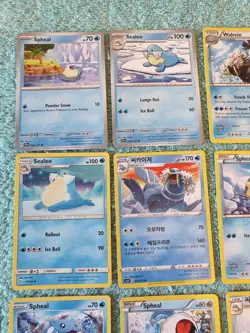 SPHEAL, SEALEO, & WALREIN BUNDLE OF POKEMON CARDS - Image 2
