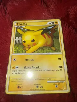 Pikachu 16/30 HGSS Trainer Kit Gyarados & Raichu Pokemon Card Vintage 2010 - Image 1