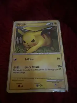 Pikachu 16/30 HGSS Trainer Kit Gyarados & Raichu Pokemon Card Vintage 2010 - Image 2