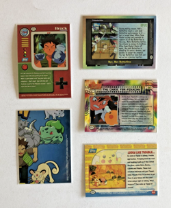 📢 Pokemon (Set of 5) 1999 TV Animation Cards (Topps Series 1) NM 1st Print 🌈 - Image 2