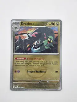 Pokemon TCG Drakloak Holo Prismatic Evolutions Master Ball Pattern Card 072/131 - Image 1