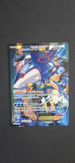Pokemon TCG Team Aqua's Kyogre-EX Double Crisis Holo Card 6/34 - Image 1