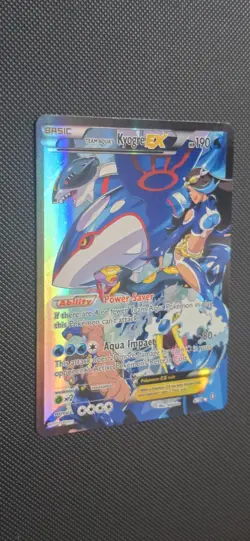 Pokemon TCG Team Aqua's Kyogre-EX Double Crisis Holo Card 6/34 - Image 2