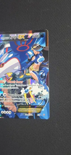 Pokemon TCG Team Aqua's Kyogre-EX Double Crisis Holo Card 6/34 - Image 3