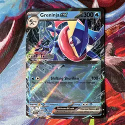 Pokemon TCG Card Stellar Crown Greninja EX 041/142 - Stamped Promo - Image 1