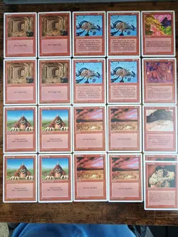 MTG Vintage 4th Fourth Edition ⭐RED Deck 21 Cards⭐ ⭐MINT/NM+⭐ 1994 Vintage Magic - Image 1
