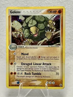 Golem EX Legend Maker Holo Pokemon Card TCG 2006 6/92 Rare - Image 1