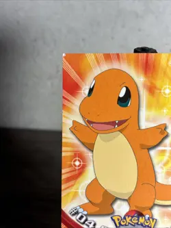 Charmander #04 - TOPPS Black Logo - TV Series 1 - Non-Holo - POKEMON CARD - LP! - Image 2