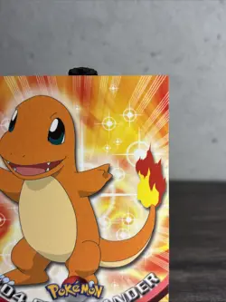 Charmander #04 - TOPPS Black Logo - TV Series 1 - Non-Holo - POKEMON CARD - LP! - Image 3