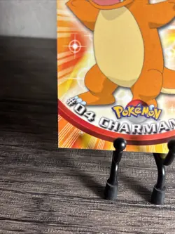 Charmander #04 - TOPPS Black Logo - TV Series 1 - Non-Holo - POKEMON CARD - LP! - Image 4