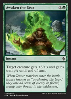MTG 4x AWAKEN THE BEAR - RISVEGLIARE L'ORSO - KTK - MAGIC - Image 1