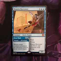 Brazen Borrower // Petty Theft Near Mint WOC Wilds of Eldraine Commander - Image 1