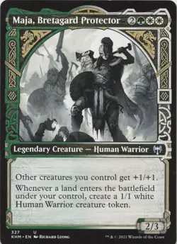 Maja, Bretagard Protector (Showcase) U Kaldheim 327 NM MTG - Image 1