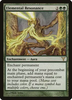 Elemental Resonance Dissension PLD Green Rare MAGIC GATHERING CARD ABUGames - Image 1