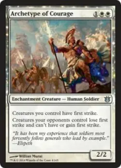 1x ARCHETYPE OF COURAGE - Human - Born of the Gods - MTG - Magic the Gathering - Image 1
