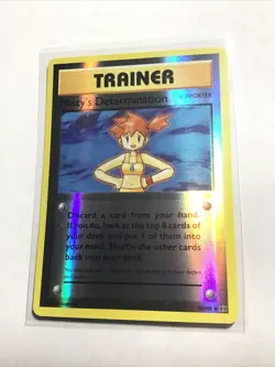 MISTY'S DETERMINATION - 80/108 - Reverse Holo - XY Evolutions - Pokemon - EXC - Image 1