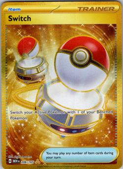 Pokemon TCG - Switch - 206/165 - Scarlet & Violet: 151 - NM Hyper Rare - Image 1