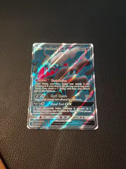 Pokemon 2019 Darkrai GX Full Art 139/147 Burning Shadows Holo - Image 1