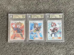 Pokemon Green’s Exploration 196 Red's Challenge 201 Blue's Tactics 193 BGS 9.5 - Image 1