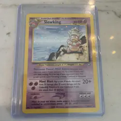 Pokemon Slowking 14/111 Holo Neo Genesis HP Condition SWIRL - Image 1