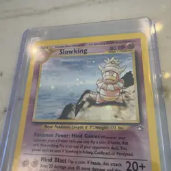 Pokemon Slowking 14/111 Holo Neo Genesis HP Condition SWIRL - Image 3