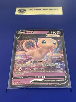 Mew V 060/159 Ultra Rare Holo - SwSh12.5: Crown Zenith - Pokemon TCG - Image 1