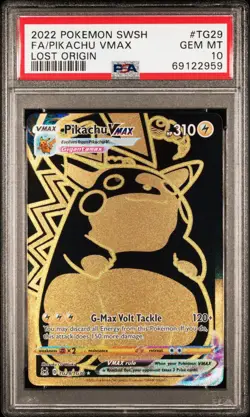 PSA 10 Pokemon TCG 2022 Sword & Shield Lost Origin #TG29 Fa/Pikachu Vmax - Image 1