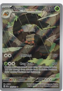 2023 Pokemon Crustle SV Paradox Rift Illustration Rare #183/182 Near Mint - Image 1