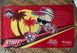 Pokemon Playmat STAFF Worlds World Championship 2025 Anaheim Toedscool - Image 1