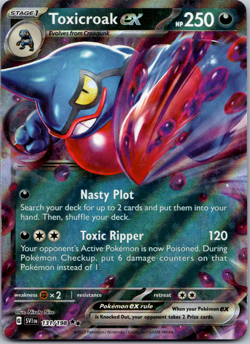 Pokemon Toxicroak ex 131/198 SV01: Scarlet & Violet Base Set Holo - NM - Image 1