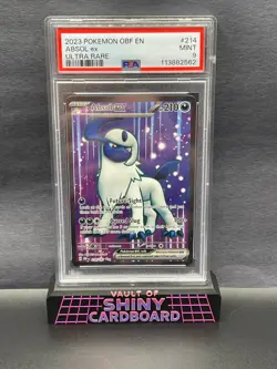 PSA 9 ABSOL EX 214/197 Obsidian Flames Ultra Rare Full Art Pokemon - Image 1