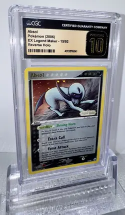 2006 POKEMON EX LEGEND MAKER ABSOL REVERSE STAMPED HOLO CGC PRISTINE 10 | POP 2 - Image 1