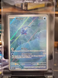 Pokemon TCG Phione 175/167 SV06: Twilight Masquerade Illustration Rare Holo NM - Image 1