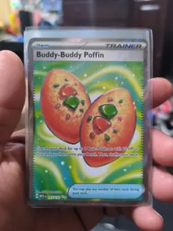 Buddy-Buddy Poffin 167/132 Ultra Rare Holo Pokemon 2025 Mega Evolution NM - Image 1