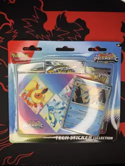 Pokemon TCG Prismatic Evolutions Tech Sticker Collection New - Image 1