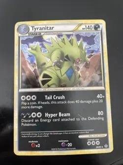 Tyranitar, Reverse Holo Rare 2010 Pokemon, Unleashed, #26/95 NM - Image 1