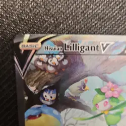 2022 Pokemon SWSH Astral Radiance Hisuian Lilligant V #163/189 Rare Holo TCG - Image 3