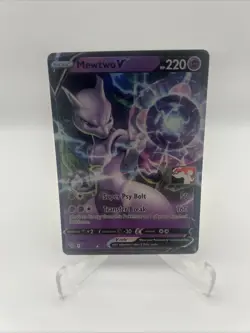 030/078 Mewtwo V Prize Pack Series Stamped Play Pokemon TCG GO - Image 1