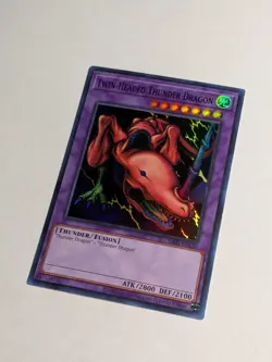 Yugioh Twin-Headed Thunder Dragon MRD-EN120 25th Anniversary Super Rare NM - Image 2