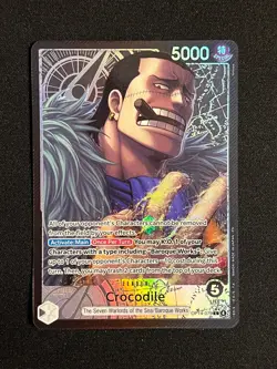 Crocodile OP14-079 (Alternate Art) One Piece The Azure Sea's Seven Foil NM/MINT - Image 1