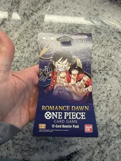 One Piece OP-01 Romance Dawn Sleeved Booster Pack First Wave Pre Errata Sealed - Image 2