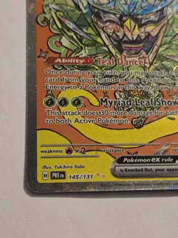 Teal Mask Ogerpon ex 145/131 SIR Pokemon TCG SV: Prismatic Evolutions NM - Image 4
