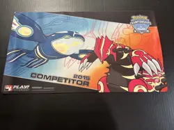 Pokemon TCG 2015 National Championships Primal Kyogre & Primal Groudon Playmat - Image 1