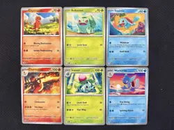 Pokemon TCG - Bulbasaur Charmander Squirtle + Evolutions 6 Card Set | NM - Image 2