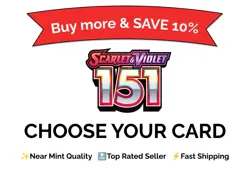 Pokemon TCG Scarlet & Violet: 151 - Choose Your Card | NM Bulk Discount - Image 1