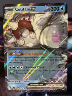 2025 POKEMON DRI EN-DESTINED RIVALS 065/182 CETITAN EX NM/M - Image 1