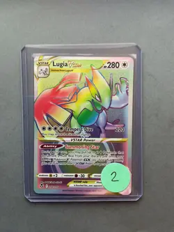 Pokemon Lugia VSTAR TCG Silver Tempest Ultra Rare Card 202/195 NM condition - Image 3