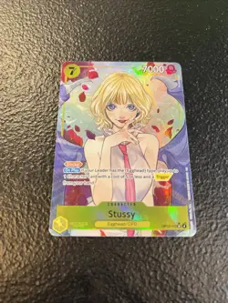 One Piece Card Game TCG Stussy OP13-110 Alt Art M/NM Condition - Image 1
