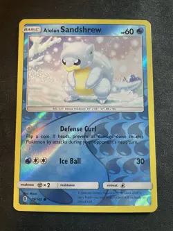Alolan Sandshrew 19/145 Guardians Rising Reverse Holo Pokemon TCG Card Common NM - Image 1